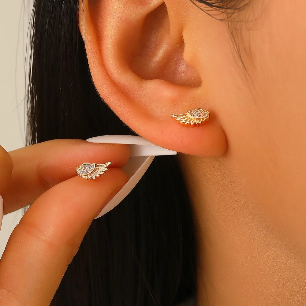 Angel Wings Stud Earrings